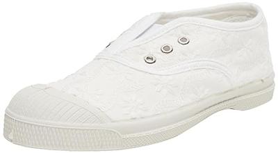 Katoenen tennisschoenen voor kinderen met vetersluiting Elly BENSIMON¨ ecru