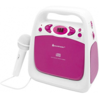 Soundmaster KCD50PI CD player Portable CD player Pink, White - thumbnail