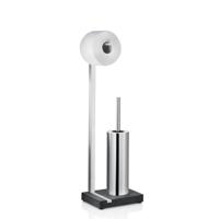 Toiletrolhouder En Borstel Blomus Menoto Design Geborsteld RVS Mat - thumbnail