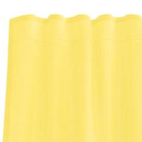 Gordijnen voile met roedezakken 2 st geel - thumbnail