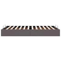 Bedframe zonder matras 120x190 cm kunstleer grijs - thumbnail