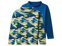 lupilu Set van 2 kinder thermoshirts (Blauw/print, 86/92) - thumbnail