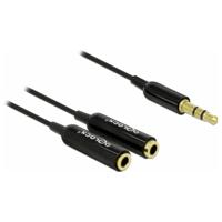 DeLOCK Cable audio splitter stereo jack male 3.5mm > 2x stereo jack female splitterkabel - thumbnail