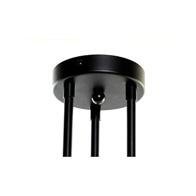 Plafondlamp DKD Home Decor Wit Zwart Metaal Kristal 220 V 50 W (61 x 58 x 46 cm)