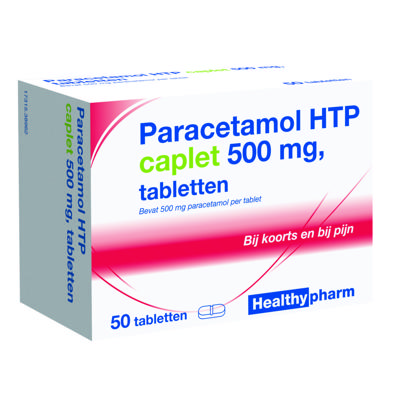 Healthypharm Paracetamol 500mg Caplet 50st