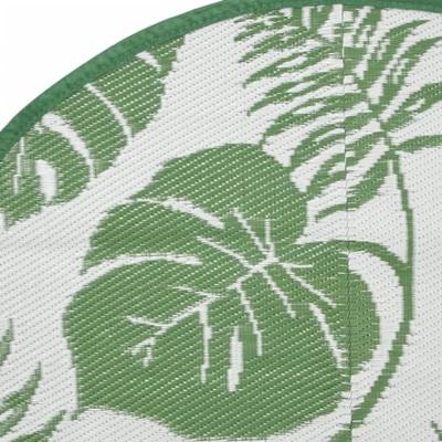 VidaXL Buitenkleed arakil ø120 cm polypropeen groen VidaXL Buitenkleed arakil ø120 cm polypropeen groen