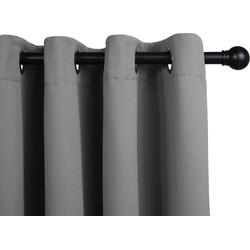 Lifa Living Verduisterend Gordijn - Zilver Grijs - Geluidswerend - Ophangringen - 300 x 250 cm