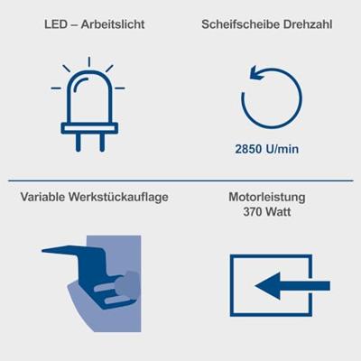 Scheppach Dubbele slijpmachine 6" BG150