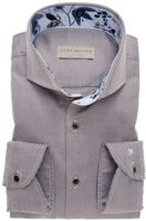 John Miller Heren Overhemd Donkerbruin Cutaway Tailored Fit - thumbnail