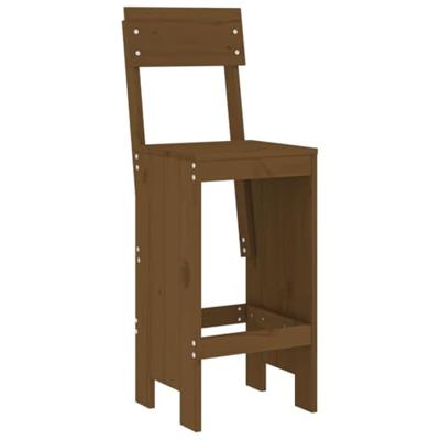 5-delige Tuinbarset massief grenenhout honingbruin