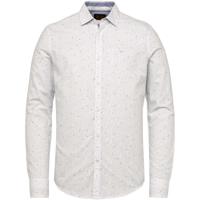 Long sleeve shirt printed cotton/l bright white - thumbnail