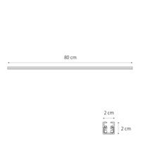 QAZQA Rail zwart 80cm 1-fase - Slimline - thumbnail