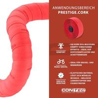 CONTEC stuurlint "prestige.cork ct bar tape prestige.cork 200mm red - thumbnail