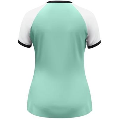 JAKO 4270D Shirt Dynamic Km Dames - Munt/Wit/Marine - L (42/44)