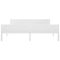 Bedframe massief grenenhout wit 180x200 cm - thumbnail