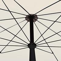 Parasol met paal 200x130 cm zandkleurig - thumbnail