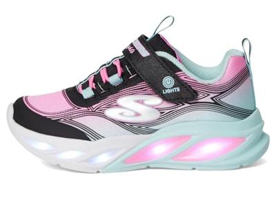 Cosmic Glow S-lights SKECHERS lichtgevende baskets zwart