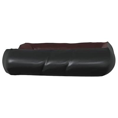 VidaXL Hondenmand 80x68x23 cm kunstleer zwart en bruin VidaXL Hondenmand 80x68x23 cm kunstleer zwart en bruin