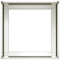 Plantenbak 40x40x30 cm staal wit - thumbnail