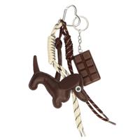 JVDL Bag charm hart met hond - thumbnail