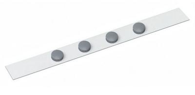MAUL metaalstrip Standaard lijst zelfklevend 100X5cm incl. 4 magneten, wit MAUL metaalstrip Standaard lijst zelfklevend 100X5cm incl. 4 magneten, wit
