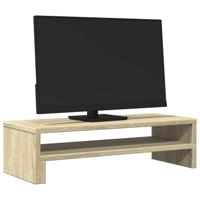 Monitorstandaard 54x22x15 cm bewerkt hout sonoma eikenkleurig - thumbnail