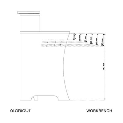 Glorious Workbench White studio-workstation