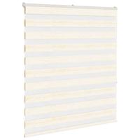 VidaXL Zebra rolgordijn 130x150 cm stofbreedte 125,9 cm marmerbeige - thumbnail