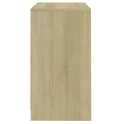 Dressoirs 2 st 70x41x75 cm bewerkt hout sonoma eikenkleurig