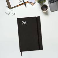 Agenda Finocam Zwart 16,5 x 24 cm - thumbnail