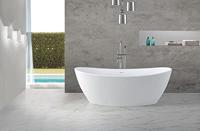 Wiesbaden Eva Solid Surface vrijstaand bad type 178x84x64 cm mat wit - thumbnail