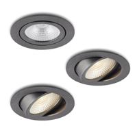 LED-inbouwspot Vivaro gunmetal 5W dimbaar IP54 2700K - thumbnail