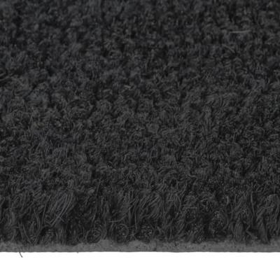 VidaXL Deurmat 90x150 cm getufte kokosvezel zwart VidaXL Deurmat 90x150 cm getufte kokosvezel zwart
