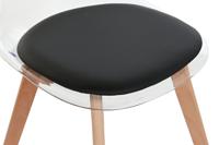 Keukenstoel DKD Home Decor Zwart Multicolour Natuurlijk 30 x 40 cm 54 x 47 x 81 cm - thumbnail