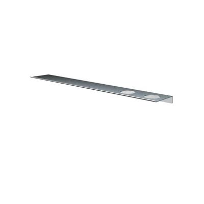 Hotbath &MORE Planchet - 80cm - inclusief bevestigings rails - 2 uitsparingen - voor zeepdispenser of beker - RVS 316 SH080H2IX