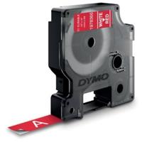 Labeltape dymo labelmanager d1 polyester 12mm rood - thumbnail
