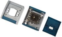 Busch-Jaeger 2601/6 WGL-53 Ocean (opbouw) Wisselschakelaar spatwaterdicht Blauw, Groen - thumbnail