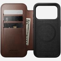 Nomad Magnetic Horween leather back iPhone 17 Pro Max - Black - thumbnail