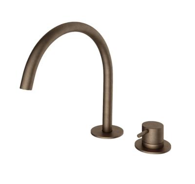 Hotbath Wastafelmengkraan Cobber 2 Gats Verouderd Messing Living Colours