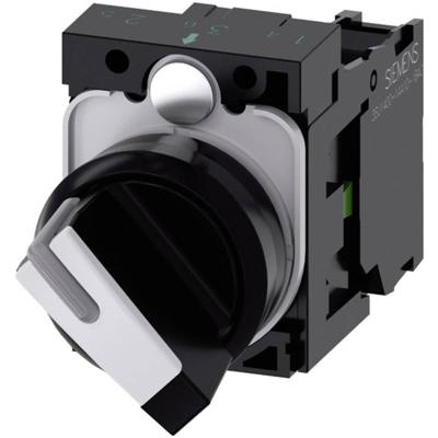 Siemens 3SU11002BF601BA0 3SU1100-2BF60-1BA0 Knevelschakelaar Kunststof frontring Zwart, Wit 1 x 90 ° 1 stuk(s) Siemens 3SU11002BF601BA0 3SU1100-2BF60-1BA0 Knevelschakelaar Kunststof frontring Zwart, Wit 1 x 90 ° 1 stuk(s)