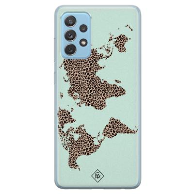 Samsung Galaxy A52 (5G) siliconen hoesje - Wild world Samsung Galaxy A52 (5G) siliconen hoesje - Wild world