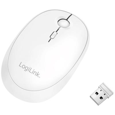 LogiLink ID0205 Muis Bluetooth, Radiografisch Optisch Wit 1600 dpi Oplaadbaar LogiLink ID0205 Muis Bluetooth, Radiografisch Optisch Wit 1600 dpi Oplaadbaar