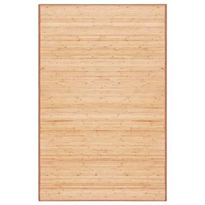 VidaXL Tapijt 100x160 cm bamboe bruin