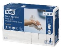 Tork Premium Xpress® extra zachte handdoek XL, multifold, 2-laags, systeem H2, wit - thumbnail