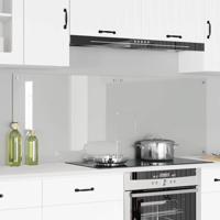 VidaXL Keuken achterwand 2 pcs doorzichtig 80 x 60 cm gehard glas - thumbnail