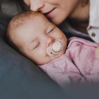Difrax LOVI Pacifier Dynamic Newborn Baby Shower Girl - Fopspeen - thumbnail