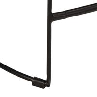 Barkrukken 2 st zwart 46x38x52 cm massief mangohout - thumbnail