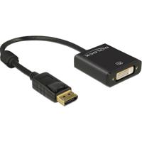 DeLOCK displayport naar dvi adapter (zwart, 0,2 meter, 4k) - thumbnail