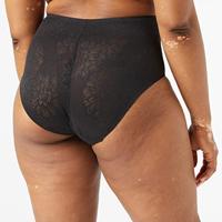 Fit Smart Maxi Slip Zwart - Vrouwen taille onderbroek - Kanten slip - S | Dames slip - Onderbroek - Ondergoed - S - Onderbroek - Ondergoed - thumbnail