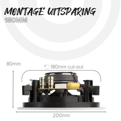 Artsound: HPRO550 Stereo Inbouw Speaker - Wit